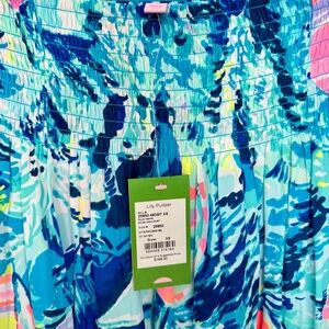 Lilly Pulitzer Blue and Pink Patterned Skirt